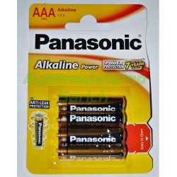 Blister 4 pilas alcalinas Panasonic AAA