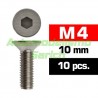 Tornillos avellanados 4x10mm (10u)