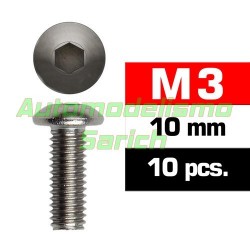 Tornillos de botón 3x10mm (10u)