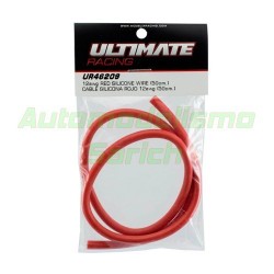 Cable rojo 12AWG 50cm UR