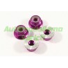 Tuercas estriadas M4 purpuras Fastrax