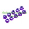 Tuerca autoblocante alum. M4 PURPURA UR (10u)