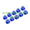 Tuerca autoblocante falged M4 AZUL UR (10u)