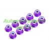 Tuerca autoblocante falged M4 PURPURA UR (10u)